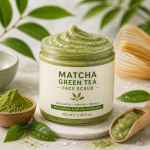 matcha green tea face scrub